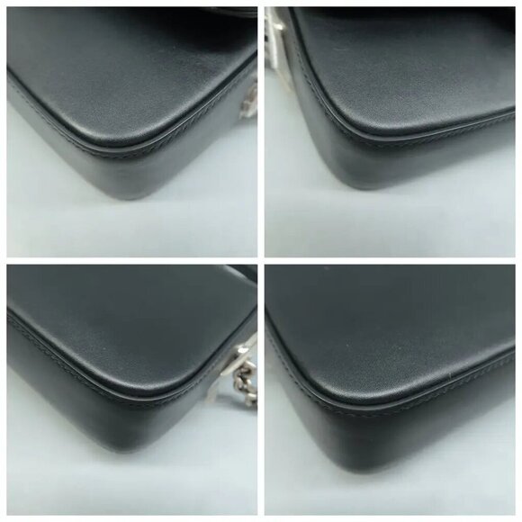 100% Authentic GUCCI Petite Black Leather Satchel 1634-081024 - Picture 6 of 12